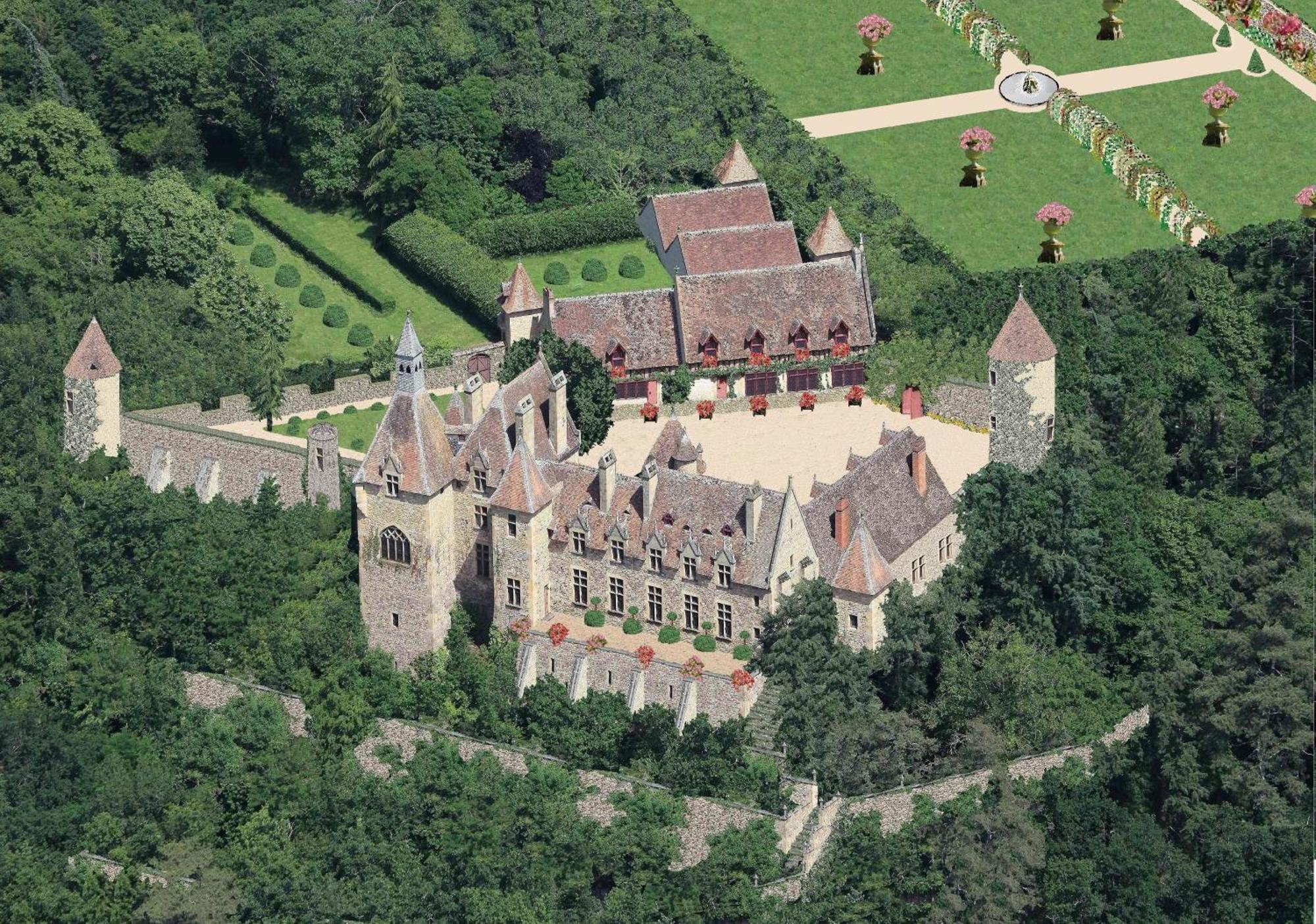 Chateau De Peufeilhoux Vallon-en-Sully Ngoại thất bức ảnh